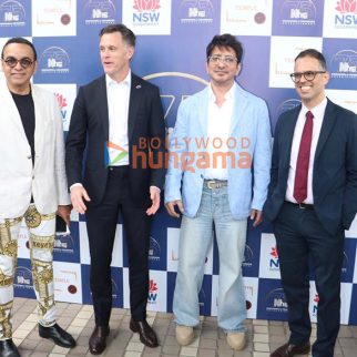 Photos: NSW Premier Chris Minns and Treasurer Daniel Mookhey visit Sajid Nadiadwala’s office
