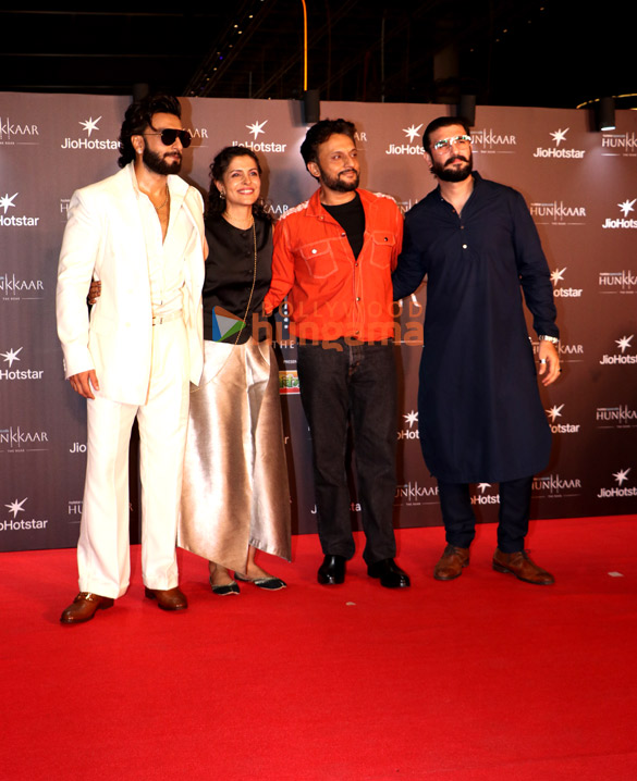 photos ranveer singh fatima sana shaikh sidhant gupta and others grace the screening of hunkkaar the roar 1