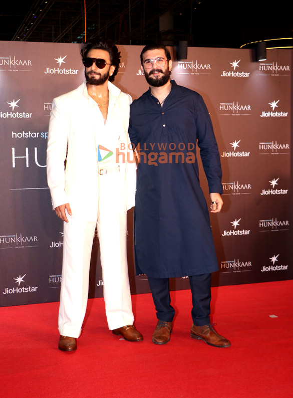 photos ranveer singh fatima sana shaikh sidhant gupta and others grace the screening of hunkkaar the roar 6