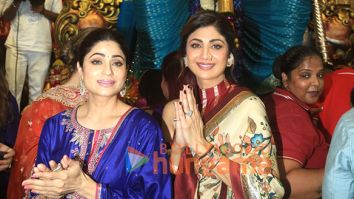 Photos: Shilpa Shetty and Shamita Shetty snapped at Lalbaugcha Raja