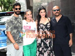 Photos: Shruti Haasan, Vishal Dadlani, Neha Dhupia and Angad Bedi snapped shooting for Double Date
