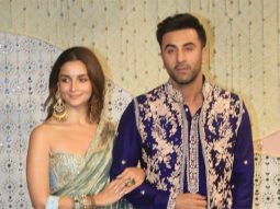 Ranbir Kapoor and Alia Bhatt made a suave statement at the Ambani Ganpati, dressed in a custom-made Dolly J creation