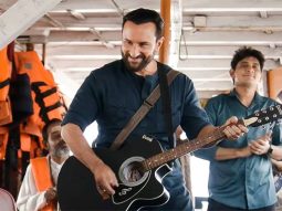 Saif Ali Khan adds music and colour to Haiwaan with Rangiyara; new frames show actor playing guitar on local ferry