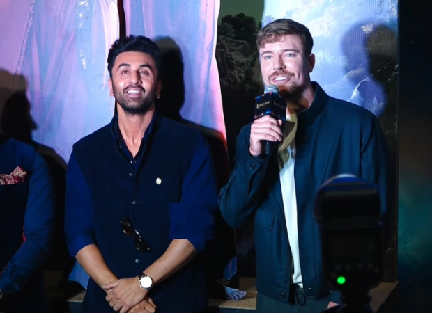VIRAL moment: Ranbir Kapoor teaches MrBeast to say “Jai Shri Ram”; Namit Malhotra explains Ramayana’s bow challenge to MrBeast with The Odyssey reference : Bollywood News VIRAL moment: Ranbir Kapoor teaches MrBeast to say “Jai Shri Ram”; Namit Malhotra explains Ramayana’s bow challenge to MrBeast with The Odyssey reference : Bollywood News