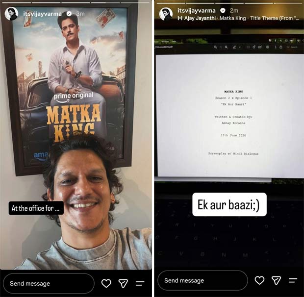Vijay Varma announces Matka King season 2 with first episode script: 
