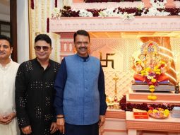 Bhushan Kumar and Shiv Chanana visit Chief Minister Devendra Fadnavis’ residence for Ganpati celebrations