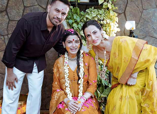 Samantha Ruth Prabhu celebrates traditional Seemantham with husband Raj Nidimoru ahead of first baby’s arrival; see pictures!