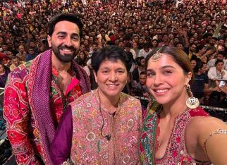 Ayushmann Khurrana and Sharvari seek blessings and celebrate ‘Jai Ambe’ at Falguni Pathak’s Garba night