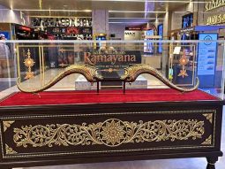 Ramayana Promotion: Lord Ram’s grand bow on display at PVR Palladium in Mumbai