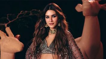 Kriti Sanon walks the ramp in Abhinav Mishra’s black mirror-work lehenga