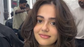 Aneet Padda getting her hair done is the cutest moment of the day!