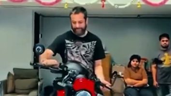 Fardeen Khan is all smiles as he drives home his first ever Royal Enfield
