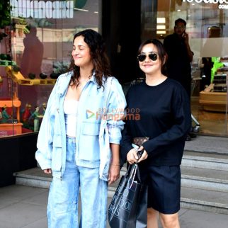 Photos: Neha Sharma and Aisha Sharma snapped outside a mall in Bandra