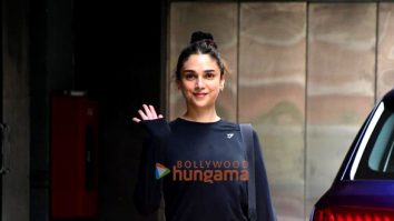Photos: Aditi Rao Hydari snapped outside a gym in Bandra