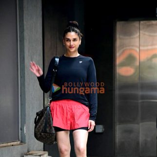 Photos: Aditi Rao Hydari spotted outside a gym in Bandra