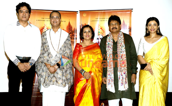 photos celebs snapped at teaser launch of madhushree and robby badals shri ramcharitmanas 1