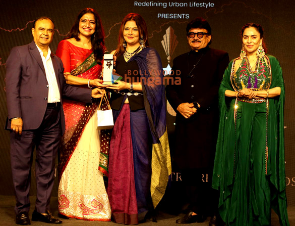 photos deepak tijori hiten tejwani and bhumi trivedi snapped honouring dr khoja at gujarati bright award 2