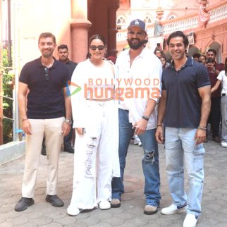 Photos: Sonakshi Sinha, Zaheer Iqbal, Karan Rawal and Vishal Rana snapped promoting Tu Hai Meri Kiran at Sophie college