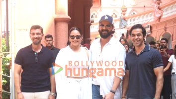 Photos: Sonakshi Sinha, Zaheer Iqbal, Karan Rawal and Vishal Rana snapped promoting Tu Hai Meri Kiran at Sophie college
