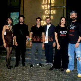 Photos: Sonakshi Sinha, Zaheer Iqbal, Vishal Rana and Karan Rawal attend the screening of their film Tu Hai Meri Kiran