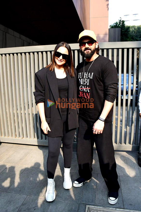 photos sonakshi sinha and zaheer iqbal snapped promoting their film tu hai meri kiran 1