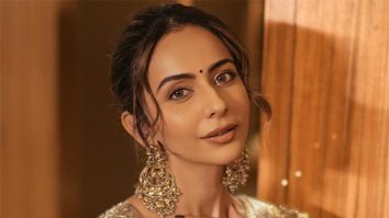 Rakul Preet Singh serves understated luxury in Rs 2.75 lakhs bronze-gold tissue saree for Ramayana trailer launch; see post