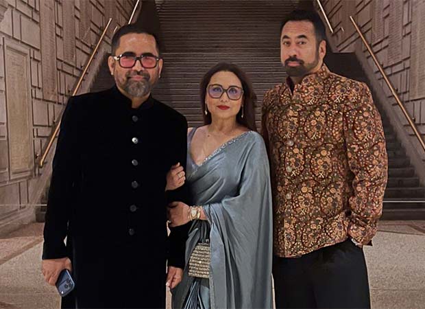 Rani Mukerji poses with Kal Penn at Sabyasachi’s star-studded Diwali reception at The Met in New York