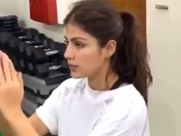 Rhea Chakraborty takes her determination to the gym