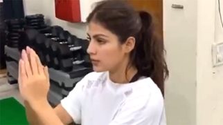 Rhea Chakraborty takes her determination to the gym