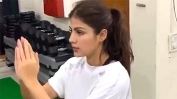 Rhea Chakraborty takes her determination to the gym