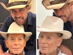 Salman Khan shares adorable pictures with father Salim Khan in cowboy hats; says, “Baap baap hota hai”