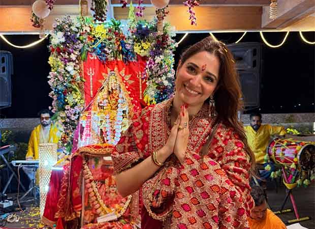 Tamannaah Bhatia attends Mata Ki Chowki on first day of Navratri; shares experience saying, “Five hours of music, prayer and surrender” : Bollywood News Tamannaah Bhatia attends Mata Ki Chowki on first day of Navratri; shares experience saying, “Five hours of music, prayer and surrender” : Bollywood News