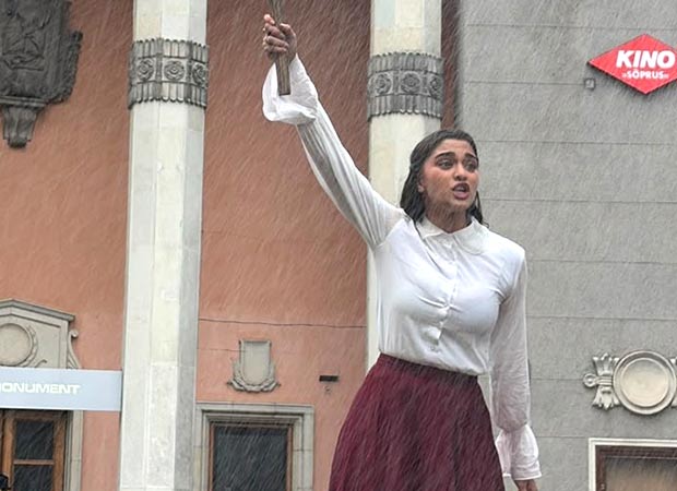 The India House: First Look Saiee M Manjrekar revealed? Actress sports fierce avatar in Ram Charan - backed period drama